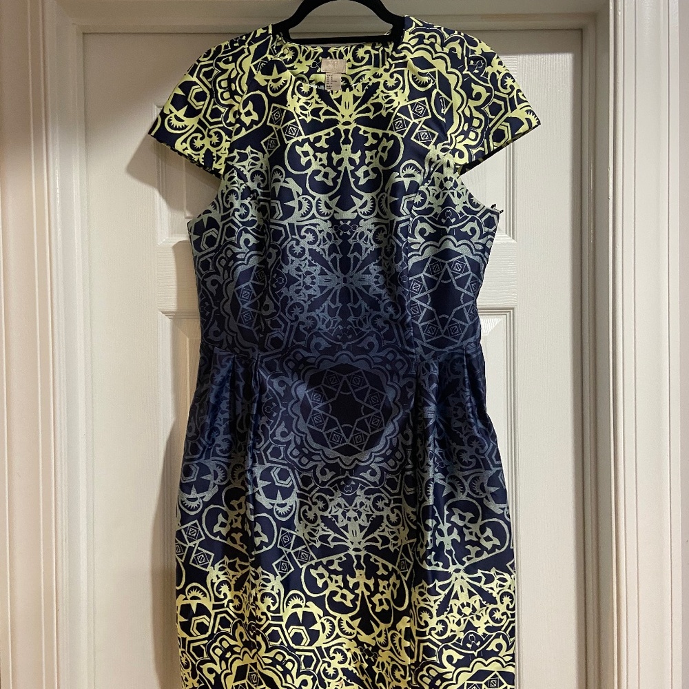 H&M Green and Blue Dress - NEVER WORN